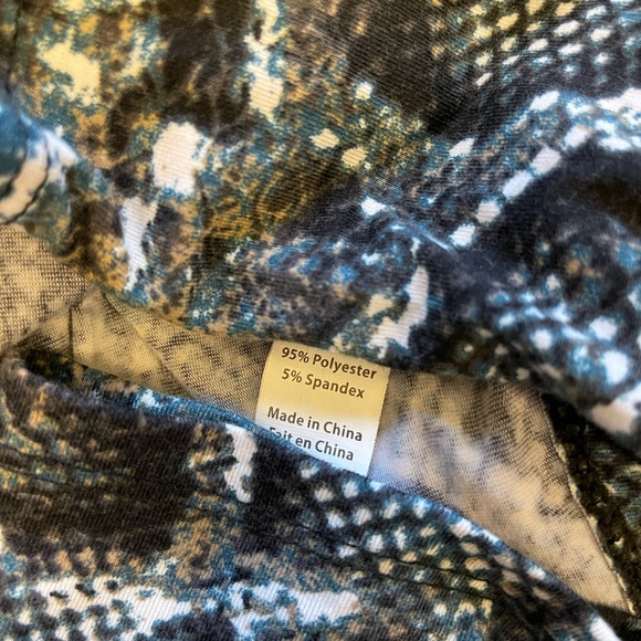 Teal / white/ grey snakeskin dress - Picture 8 of 9